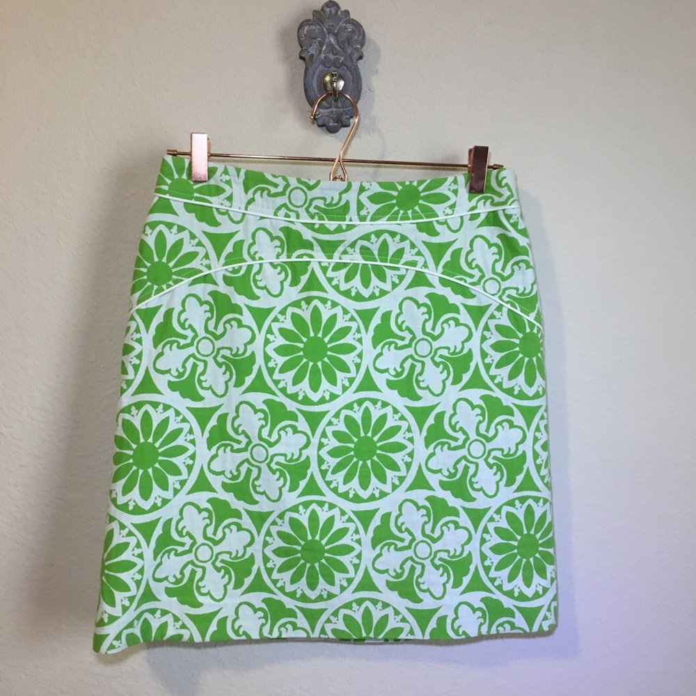 Lilly Pulitzer Green and White A-Line Vintage